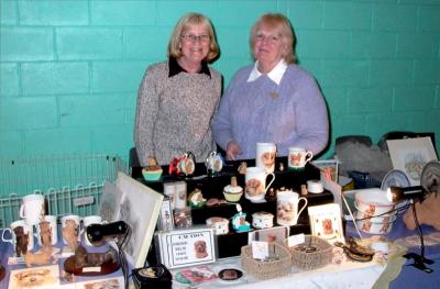 Sally Brown, left, is now running the Club stand, assisted here by Barbara Norman