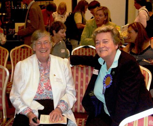 Ferelith Somerfield and Liz Cartledge echo the happy mood of the show as Liz, the Norwich judge, takes a short break.