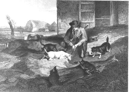 Rat hunting, 1837