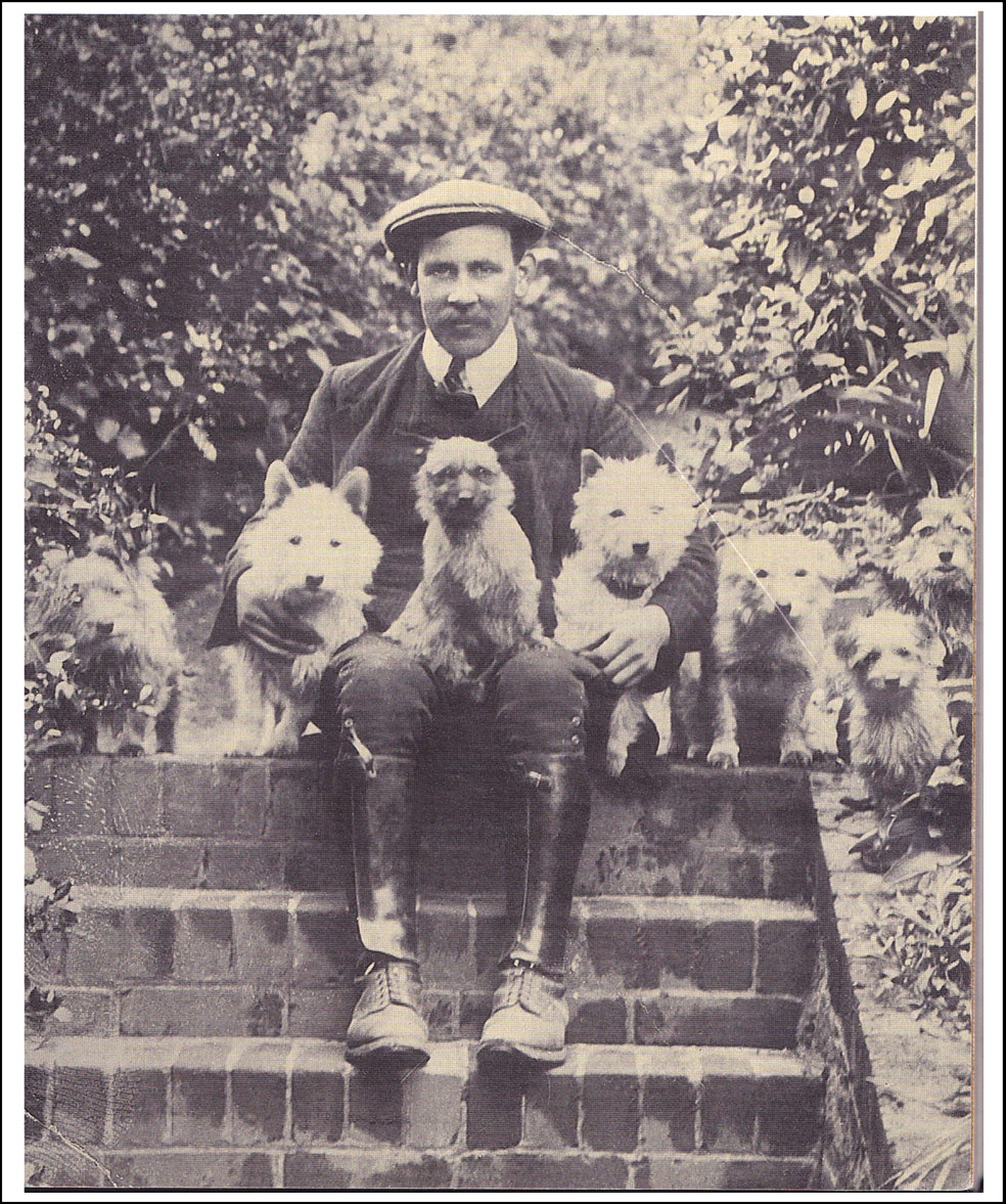 Norfolk Terrier History - And with his Norfolks and other Terriers (our thanks to Loed Brinkmann for this photo)