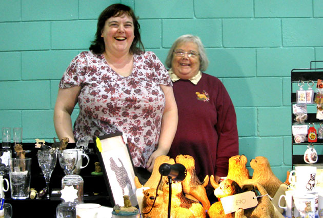 Gina and Dorothy Dorkins at the Club Stand.